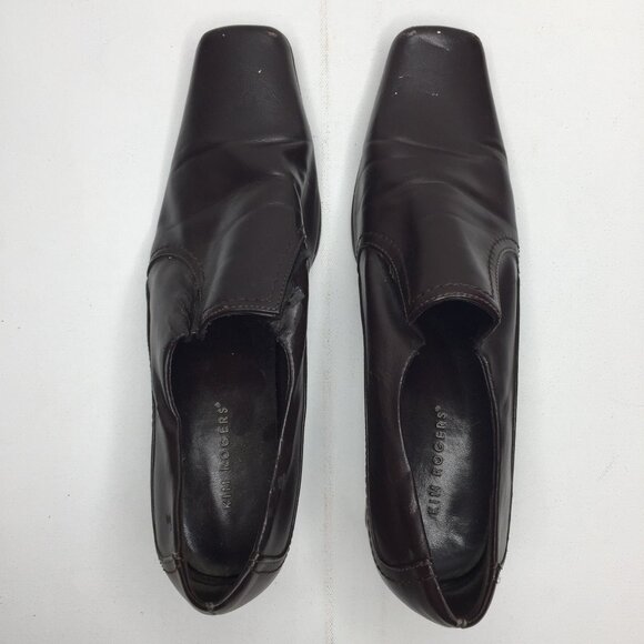 Vintage Womens Kim Rogers Brown Ankle Bootie Block Heels Church Office Size 9 - Picture 6 of 10